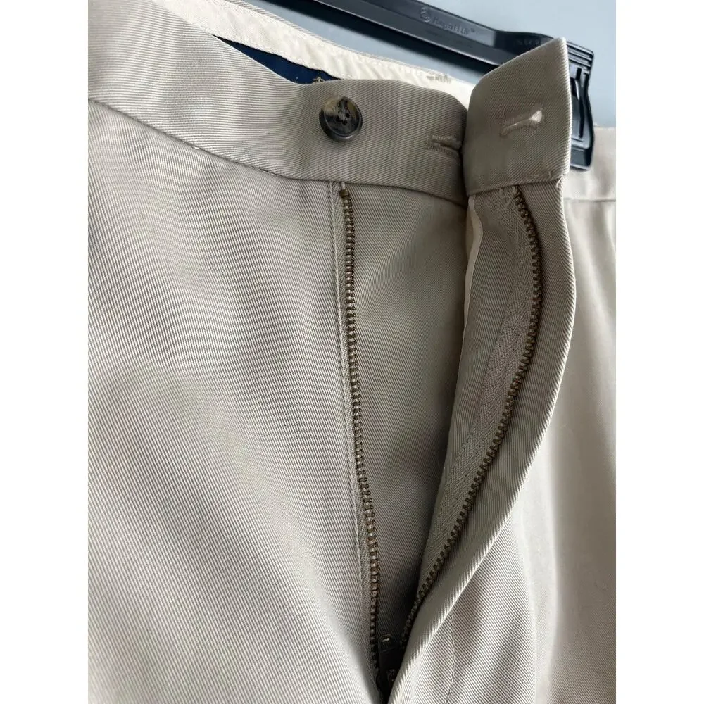Brooks Brothers Advantage Chino Clark Men's W37 Hemmed 27